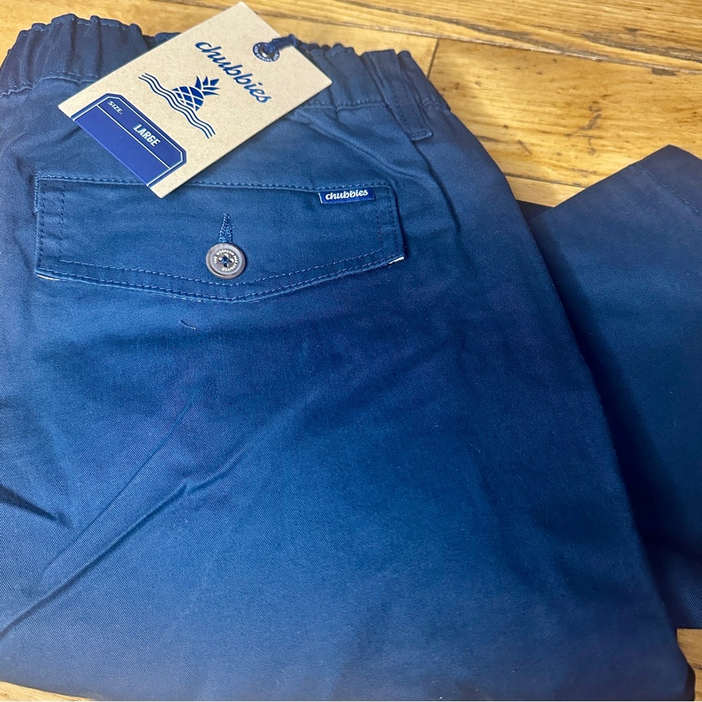 Chubbies Men The Musts 30” Original Pant Navy Blue Large New With Tags